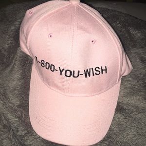 Pink baseball cap